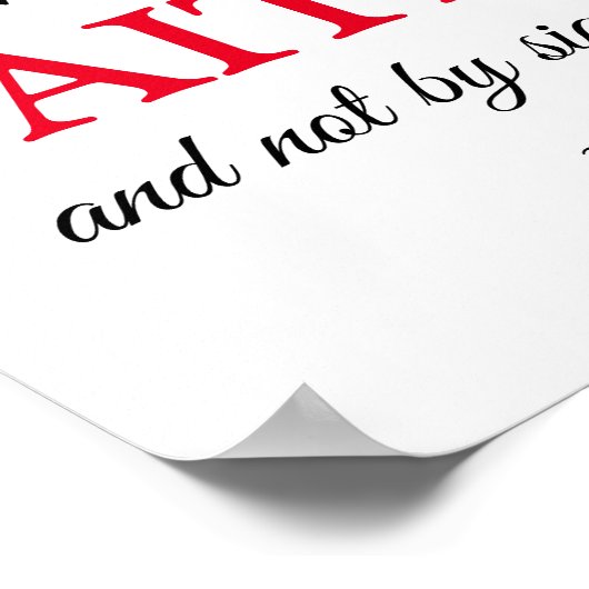 We lopen langs Faith Poster (Hoek)