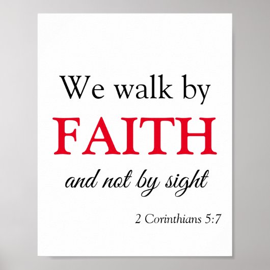We lopen langs Faith Poster (Voorkant)