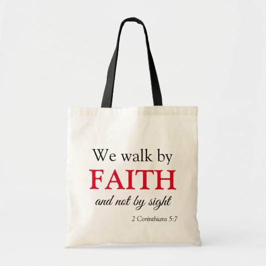 We lopen langs Faith Tote Bag (Voorkant)