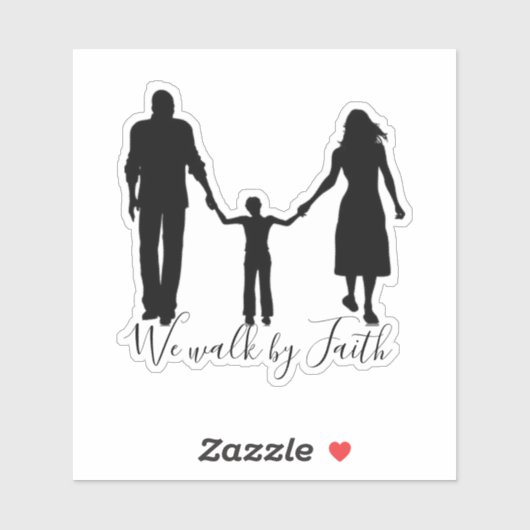 We lopen op basis van het geloofsgezin sticker (Vel)