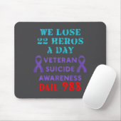 We Lose 22 Heros A Day Veteran Suicide Prevention  Muismat (Met muis)