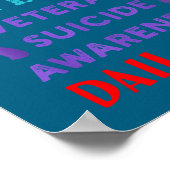 We Lose 22 Heros A Day Veteran Suicide Prevention  Poster (Hoek)