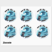 We lossen het op in post - Tsunami Ronde Sticker (Vel)