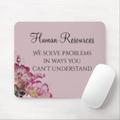We lossen problemen op HR-Humor HR Muismat (Met muis)