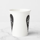 We love because he first loved us papieren bekers (Links)