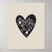 We love because he first loved us poster (Voorkant)