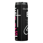 We Love Because He Loved Us First Thermosbeker (Achterkant)