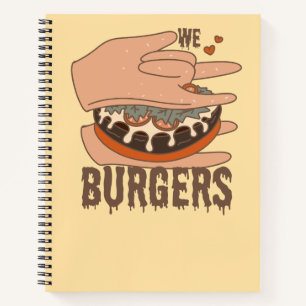We Love Burgers - Burger Love - ASL ILY Obsession Notitieboek