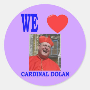 WE LOVE CARDINAL DOLAN RONDE STICKER