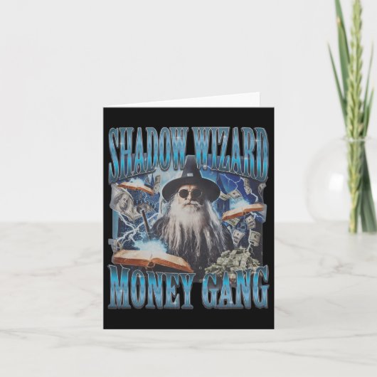 We Love Casting Spells Shadow Wizard Gang Meme Kaart (Voorkant)