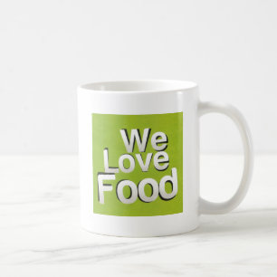 We Love Food: Hate Waste Groen & Wit Esthetiek Koffiemok