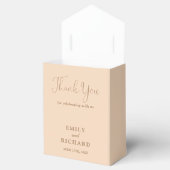 We Love Heart Soft Peach Trouwen Bedankdoosjes (Geopend)