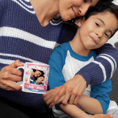 We Love Mom Ever Pink Custom Photo Collage Mugs Mok