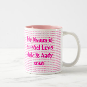 We Love Nanna Tweekleurige Koffiemok