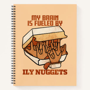 We Love Nuggets - Brokjesliefde - ASL ILY Obsessie Notitieboek