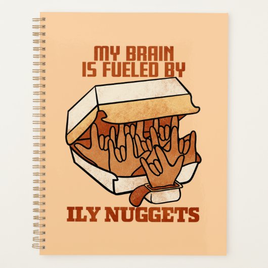 We Love Nuggets - Brokjesliefde - ASL ILY Obsessie Planner (Voorkant)