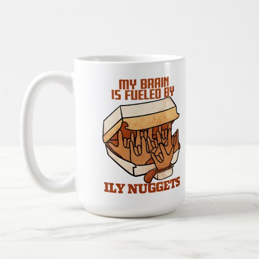 We Love Nuggets - Nugget Love - ASL ILY Obsession Koffiemok (Links)