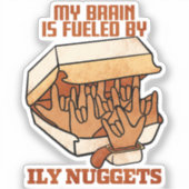 We Love Nuggets - Nugget Love - ASL ILY Obsession Sticker (Voorkant)