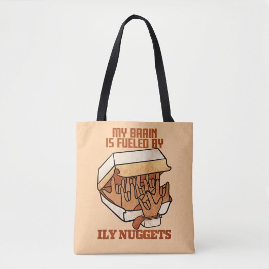 We Love Nuggets - Nugget Love - ASL ILY Obsession Tote Bag (Voorkant)