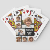 We Love Oma - Fotocollage met 7 foto's Pokerkaarten (Achterkant)