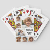 We Love Oma - Fotocollage met 7 foto's Pokerkaarten (Achterkant)