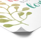 We love omdat Hij ons eerst CHRISTIAN POSTER (Hoek)