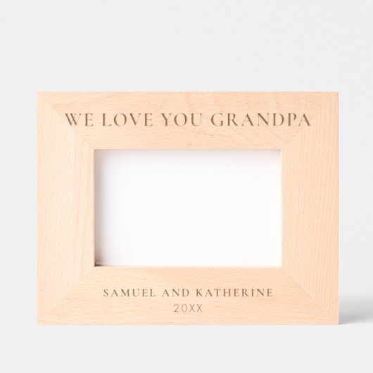 We Love Opa Gegraveerde Lijstjes (Voorkant)