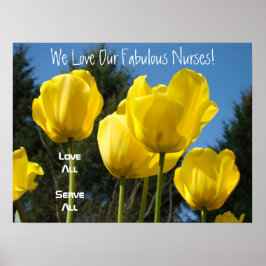 We Love Our Fabulous Nurses kunstprint Love All Poster
