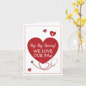 We Love Our PAs Physician Assistant Kaart (Gele Bloem)
