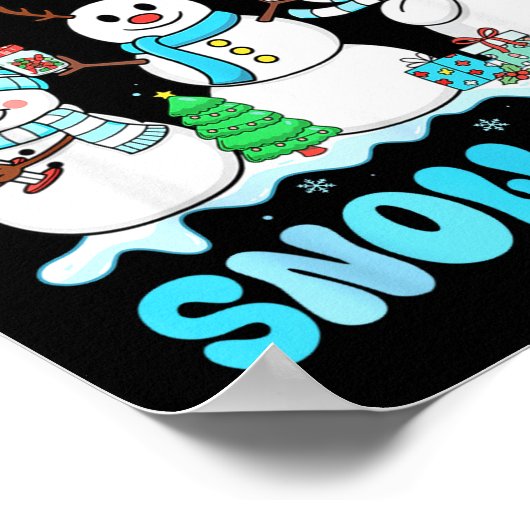 We Love Our Patients Snow Much Funny Snowman Chris Poster (Hoek)