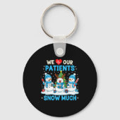 We Love Our Patients Snow Much Funny Snowman Chris Sleutelhanger (Voorkant)