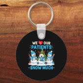 We Love Our Patients Snow Much Funny Snowman Chris Sleutelhanger (Voorkant)