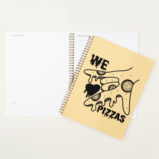 We Love Pizzas - Pizza Love - ASL ILY Obsession De Planner (Display)