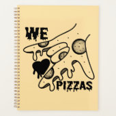 We Love Pizzas - Pizza Love - ASL ILY Obsession De Planner (Voorkant)