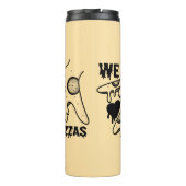 We Love Pizzas - Pizza Love - ASL ILY Obsession De Thermosbeker (Achterkant)