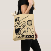 We Love Pizzas - Pizza Love - ASL ILY Obsession De Tote Bag (Dichtbij)
