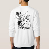 We Love Pizzas - Pizza Love - ASL ILY Obsession De Trui (Achterkant)