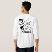 We Love Pizzas - Pizza Love - ASL ILY Obsession De Trui (Achterkant volledig)