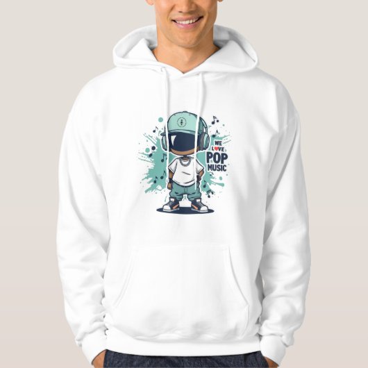 We Love Pop Music Hoodie (Voorkant)