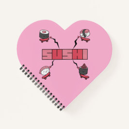 We Love Sushi - Sushi Love - ASL ILY Obsessie Notitieboek