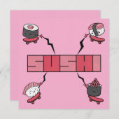 We Love Sushi - Sushi Love - ASL ILY Obsession Kaart (Voorkant / Achterkant)