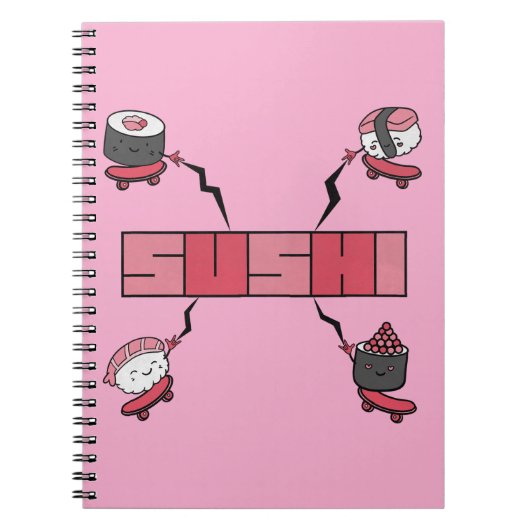 We Love Sushi - Sushi Love - ASL ILY Obsession Notitieboek (Voorkant)