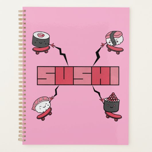 We Love Sushi - Sushi Love - ASL ILY Obsession Planner (Voorkant)