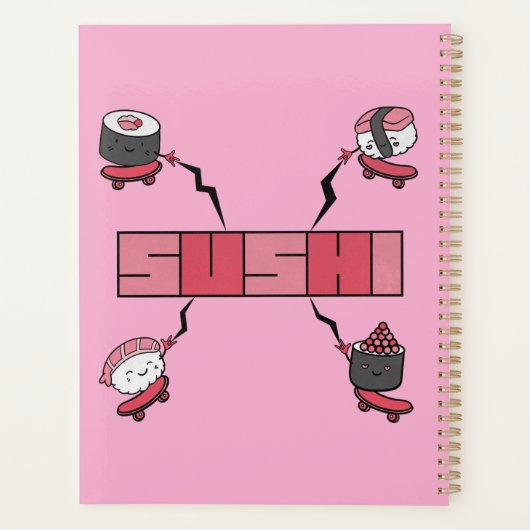 We Love Sushi - Sushi Love - ASL ILY Obsession Planner (Achterkant)