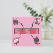 We Love Sushi - Sushi Love - ASL ILY Obsession Save The Date (Staand voorkant)