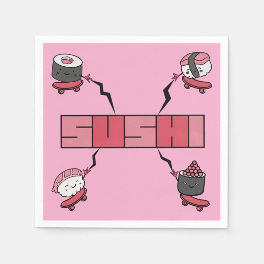 We Love Sushi - Sushi Love - ASL ILY Obsession Servet (Voorkant)