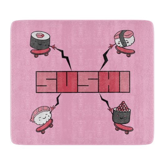 We Love Sushi - Sushi Love - ASL ILY Obsession Snijplank (Voorkant)