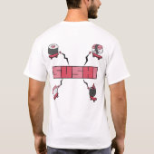 We Love Sushi - Sushi Love - ASL ILY Obsession T-shirt (Achterkant)