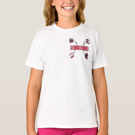 We Love Sushi - Sushi Love - ASL ILY Obsession T-shirt (Voorkant)