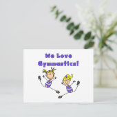We Love Turnen Briefkaart (Staand voorkant)